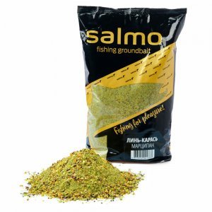 Прикормка Salmo Линь-Карась Марципан (зеленая), 1кг