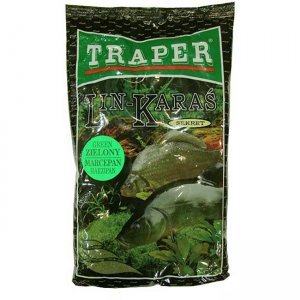 Прикормка Traper Sekret Lin–Karaś zielony marcepan (линь-карась, зеленый марципан), 1кг