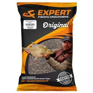 Прикормка UF Expert Original Bream Garlic Dark (Лещ Чеснок Темный), 1кг