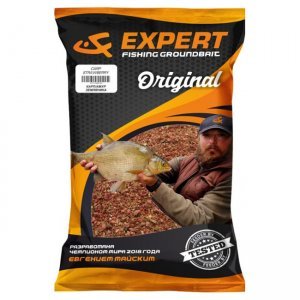 Прикормка UF Expert Original Carp Strawberry (Карп/Амур Земляника), 1кг
