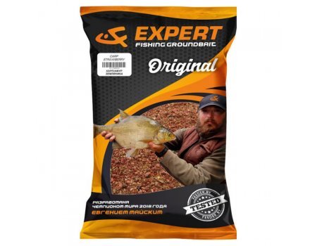 Прикормка UF Expert Original Carp Strawberry (Карп/Амур Земляника), 1кг