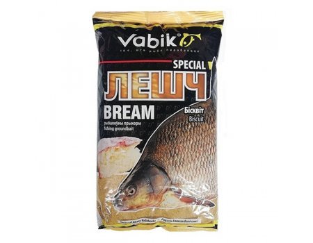 Прикормка Vabik Special Bream Biscuit "Лешч Бісквіт" (светлая), 1кг