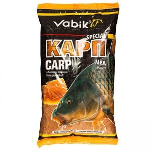 Прикормка Vabik Special Carp Honey "Карп Мед" (темно-оранжевая), 1кг