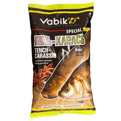 Прикормка Vabik Special Tench-Carassio Anise "Лінь-Карась Аніс" (коричневая), 1кг