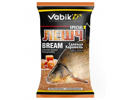 Прикормка Vabik Special Bream Salty Caramel "Лещ Соленая Карамель" (светлая), 1кг