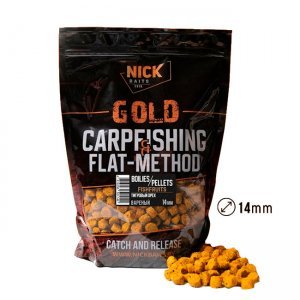 Пеллетс Nick Baits Gold Pellets Fishfruits (Тигровый орех) 14мм, 1кг