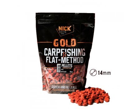 Пеллетс Nick Baits Gold Pellets Specialfish (Криль) 14мм, 1кг