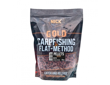 Пеллетс Nick Baits Gold промасленный (Палтус) 10мм, 1кг