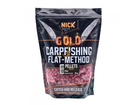 Пеллетс Nick Baits Gold промасленный (Криль) 10мм, 1кг