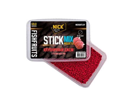 Стик-микс Пеллетс Nick Baits Gold “SF” 3.5мм Клубничный джем, 0.5кг