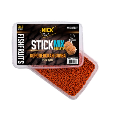 Стик-микс Пеллетс Nick Baits Gold “SF” 3.5мм Королевская слива, 0.5кг Стик-микс Пеллетс Nick Baits Gold “SF” 3.5мм Королевская слива, 0.5кг