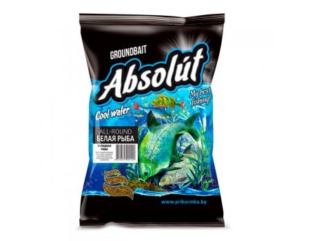 Прикормка зимняя Absolut Белая рыба (темная) холодная вода, 0.75кг