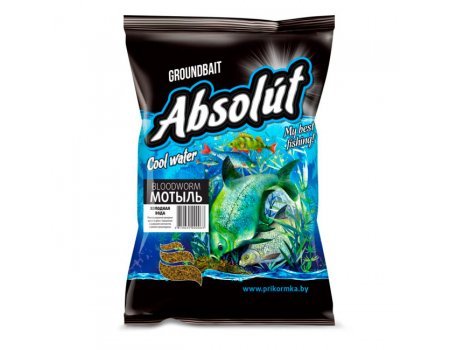 Прикормка зимняя Absolut Мотыль (красная) холодная вода, 0.75кг