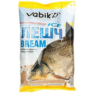 Прикормка зимняя Vabik Ice Bream "Лешч" (желто-коричневая), 0.75кг