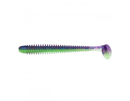 Силикон Keitech Easy Shiner 4"/10см, #PAL06T Violet Lime Belly (8шт)
