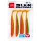Виброхвосты съедобные Lucky John Slick Shad Paddle 4.5"/11.4см, Z12 (4шт)