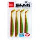 Виброхвосты съедобные Lucky John Slick Shad Paddle 4.5"/11.4см, Z15 (4шт)