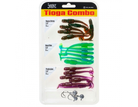 Виброхвосты Lucky John Pro Series Tioga 2.9"/7.4см, Mix3 (21шт)