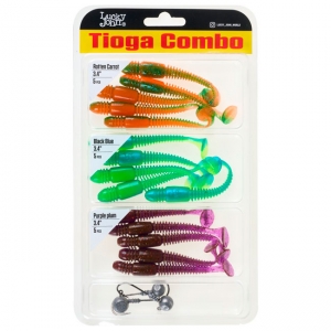 Виброхвосты Lucky John Pro Series Tioga 3.4"/8.64см, Mix3 (18шт) Виброхвосты Lucky John Pro Series Tioga 3.4"/8.64см, Mix3 (18шт)