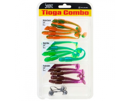 Виброхвосты Lucky John Pro Series Tioga 3.4"/8.64см, Mix3 (18шт)