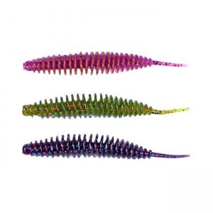 Слаги Lucky John Pro Series Ultraworm 1.4"/3.5см, Mix1 (45шт)