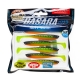 Виброхвосты Lucky John Pro Series 3D Basara Soft Swim 3.5"/8.9см, PG02 (6шт)