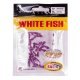 Слаги съедобные Lucky John Pro Series White Fish 0.8"/2см, S13 (20шт)