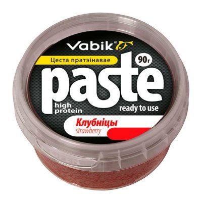 Приманка Vabik Paste тесто протеиновое (Клубника), 90гр