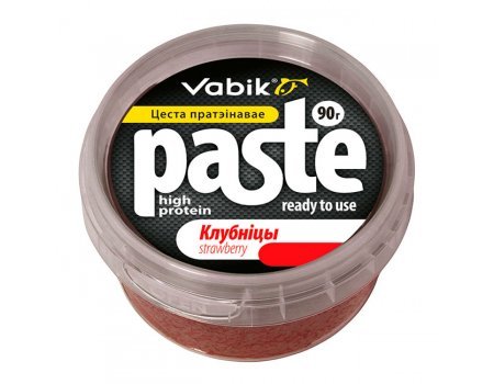 Приманка Vabik Paste тесто протеиновое (Клубника), 90гр