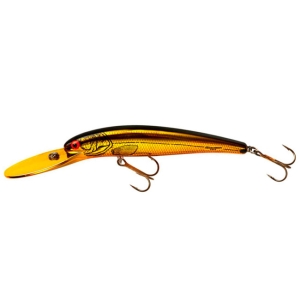Воблер Bomber Deep Long-A 114F Gold Chrome/Black/Orange Belly, цвет KO