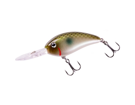 Воблер Bomber Fat Free Fingerling 59F, цвет 520 Green Pearl Shad