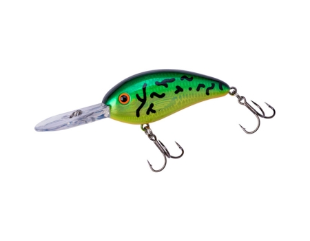Воблер Bomber Fat Free Fingerling 59F, цвет DFT Fire Tiger