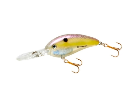 Воблер Bomber Fat Free Fingerling 59F, цвет STR Shadtreuse