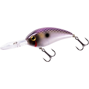 Воблер Bomber Fat Free Shad Jr 67F, цвет 523 Purple Pearl Ayu