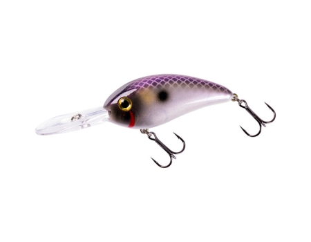 Воблер Bomber Fat Free Shad Jr 67F, цвет 523 Purple Pearl Ayu