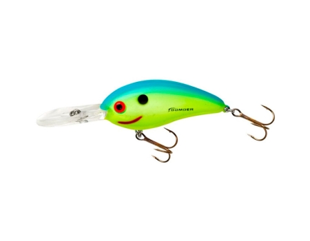 Воблер Bomber Fat Free Shad Jr 67F, цвет CHBL Chartreuse Blue