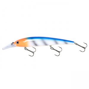 Воблер Bandit Walleye Shallow White Blue/Orange Head, цвет OL151
