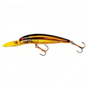 Воблер Bomber Deep Long-A 89F GLD CHR/BLK OB, цвет XMKO