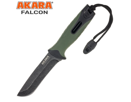 Нож рыболовный Akara Falcon с огнивом и компасом, 25см