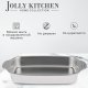 Поднос Jolly Kitchen с ручками, сталь 0.8 мм, 37x22x5.5см
