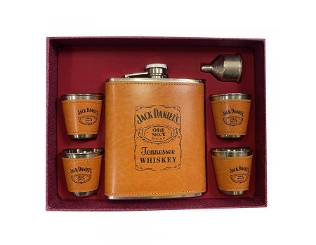 Набор Jack Daniels (фляжка 500мл + 4 стопки + воронка)