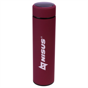Термос Nisus с термодатчиком N.TM-049-R (красный), 0.45л