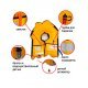 Жилет спасательный самонадувающийся Life Jacket, красный