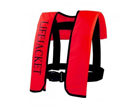 Жилет спасательный самонадувающийся Life Jacket, красный