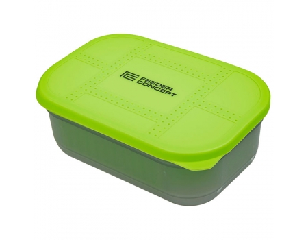 Коробка рыболовная с крышкой и лотком Feeder Concept Feeder Bait Box, 17×11.5×6.5см