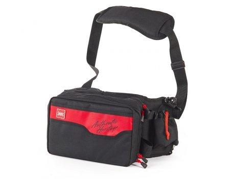 Сумка-слинг рыболовная с коробками Lucky John LJ125B (поясная), 20x31x15см