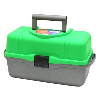 Ящик рыболовный трехполочный Nisus Fishing 3-tray box green (N-FB-3-G), зеленый