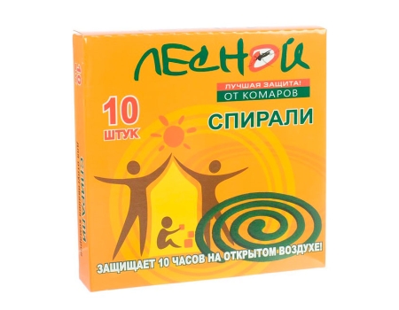 Спирали от комаров Лесной, 10шт