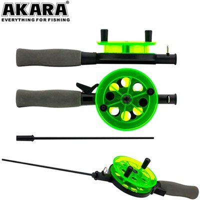 Зимняя удочка Akara JL1006 1808006 неопреновая ручка, 40см