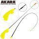 Зимняя удочка Akara RHS-G3R-Y, 39см (1.5-5гр)